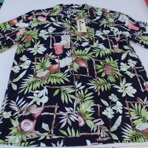 NWT Oliver & Burke Men's Tropical Shirt sz LG
